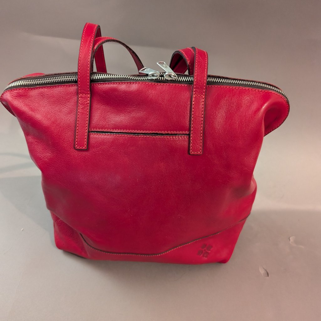 Patricia Nash Red Leather Tote New Without Tags, Large Work/Travel Bag